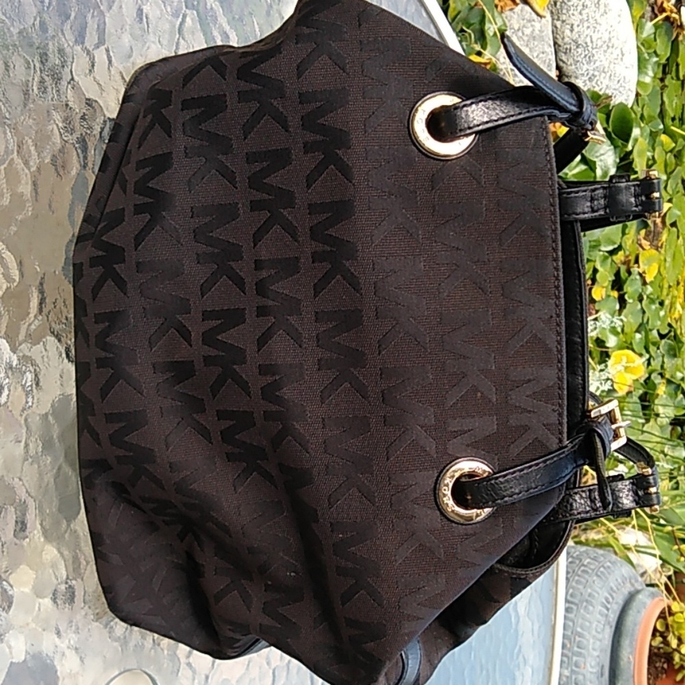 Michael Kors black tote bag